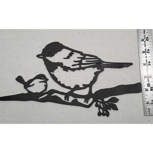 Metal Chickadee Decor Metalbirds Art - Rustic Bird Ornaments Garden Bird Decor